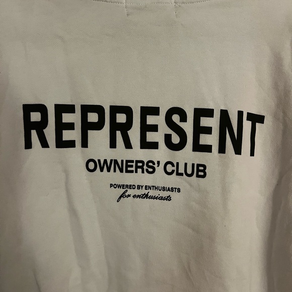 Represent White Hoodie SIZE M - Picture 4 of 5